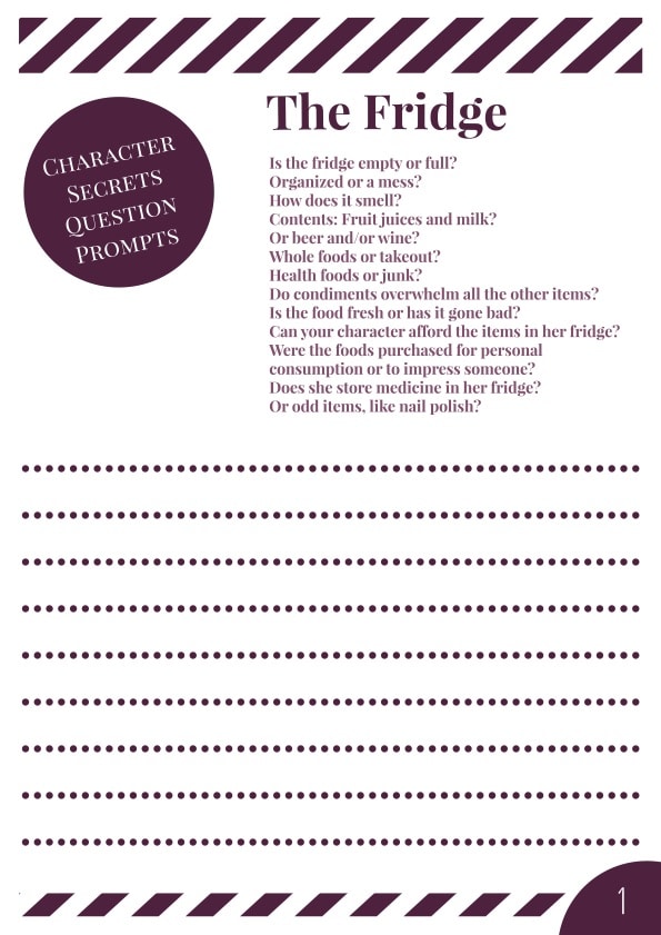 Characters' Secrets Workbook - Page 1